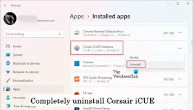 如何在Windows 11/10上完全卸载Corsair Icue