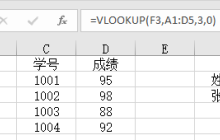 vlookup函数怎么用-vlookup函数的使用方法