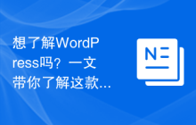 想了解WordPress吗？一文带你了解这款强大的内容管理系统