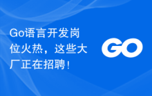 Go语言开发岗位火热,这些大厂正在招聘!