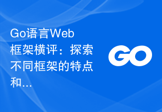 Go Language Web Framework Hengping: Entdecken Sie die Eigenschaften und Vorteile verschiedener Frameworks