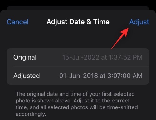 How to edit metadata for multiple photos on iPhone