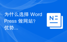 为什么选择 WordPress 做网站？优势解析