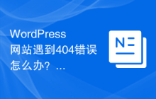 WordPress网站遇到404错误怎么办？快速排查与修复方法分享