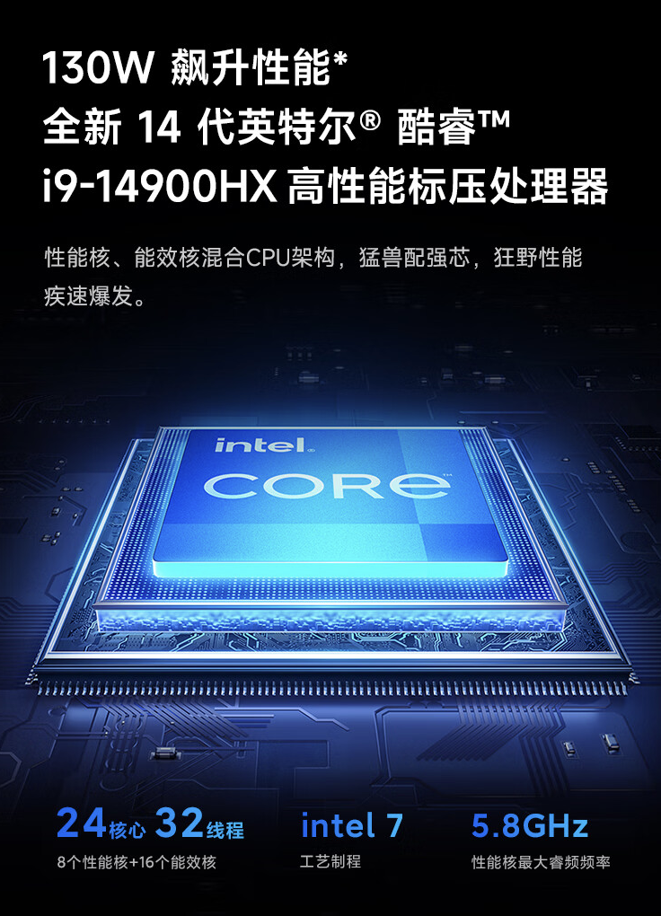 小米 Redmi G Pro 2024 游戏本上架：至高 i9-14900HX + RTX 4060，210W 性能释放