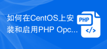 如何在CentOS上安裝和啟用PHP Opcache