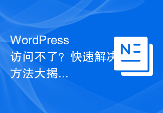 WordPress访问不了？快速解决方法大揭秘！