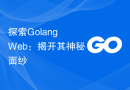 探索Golang Web：揭开其神秘面纱