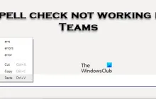 拼写检查在团队中不起作用[修复]