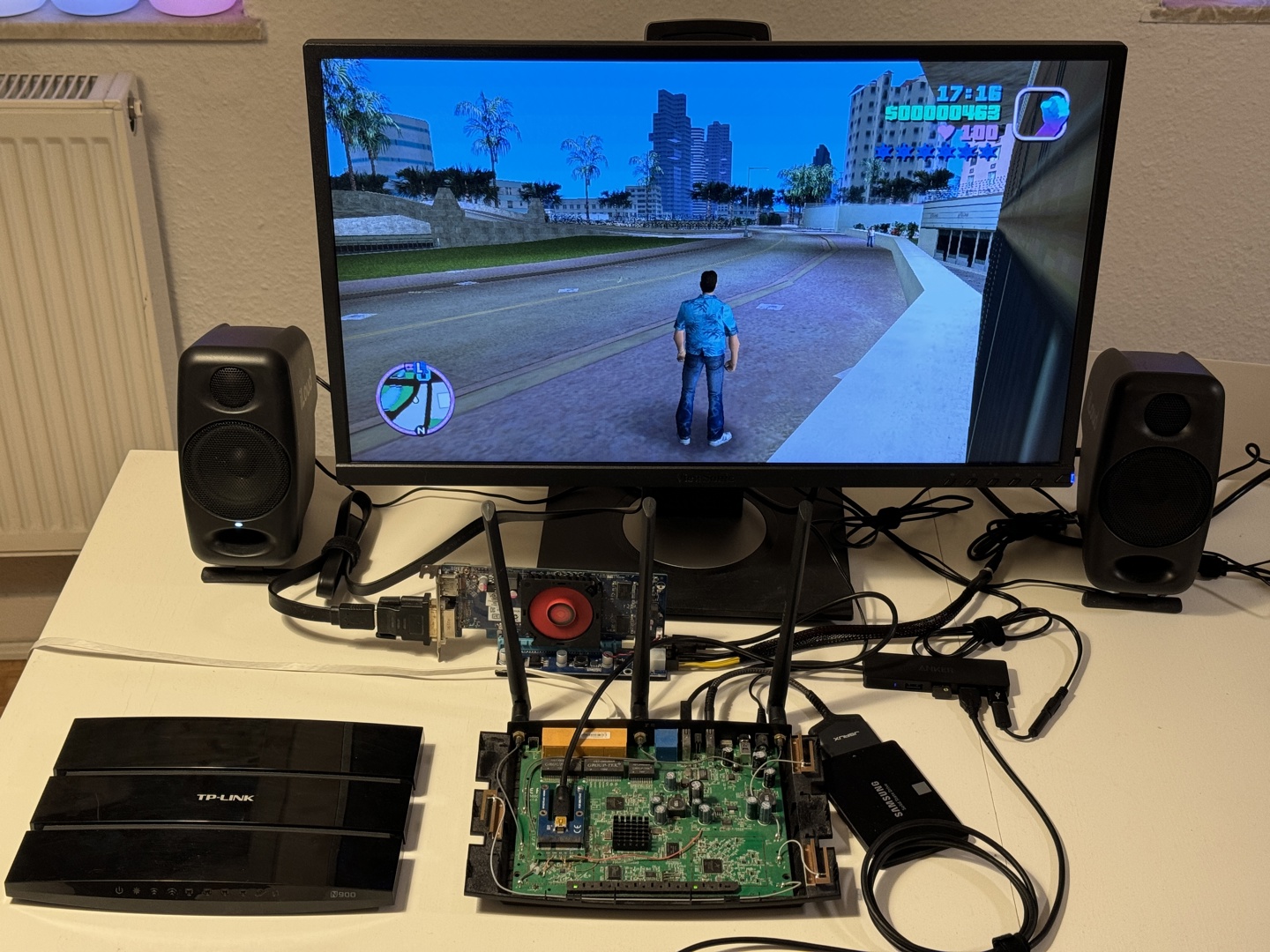 Hardware enthusiasts successfully run GTA: Vice City on a router with an external graphics card