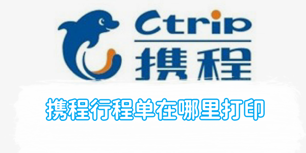 Ctrip 여행일정을 인쇄할 수 있는 곳