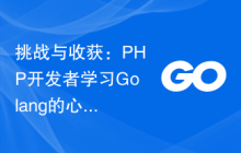 挑战与收获：PHP开发者学习Golang的心路历程
