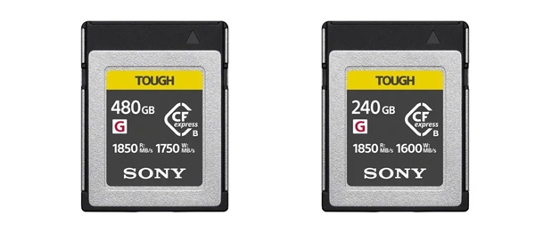 Sony launches new TOUGH rugged CFexpress memory card, 480GB version starts at 6,999 yuan