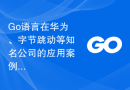 Go语言在华为、字节跳动等知名公司的应用案例解析