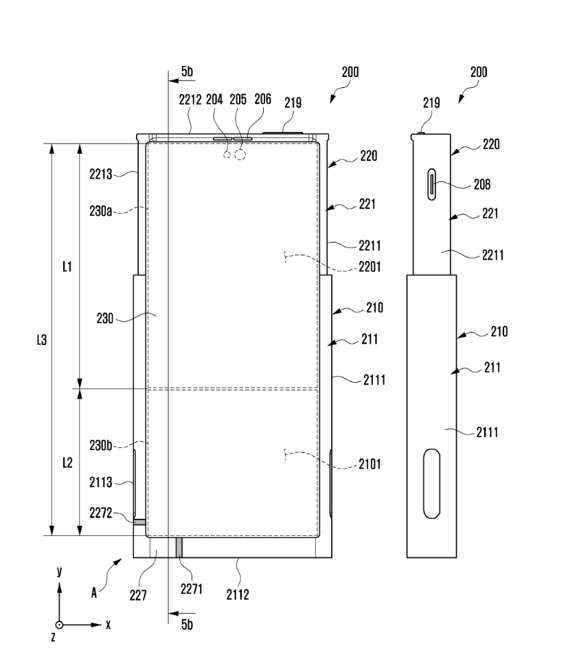 Samsung-Scroll-Phone-Patent genehmigt: Integrierter Sensor kann die Luftqualität erkennen