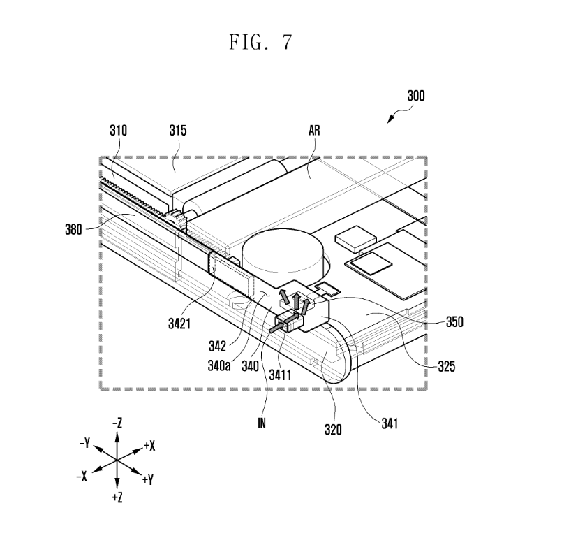 Samsung scroll phone patent approved: built-in sensor can detect air quality