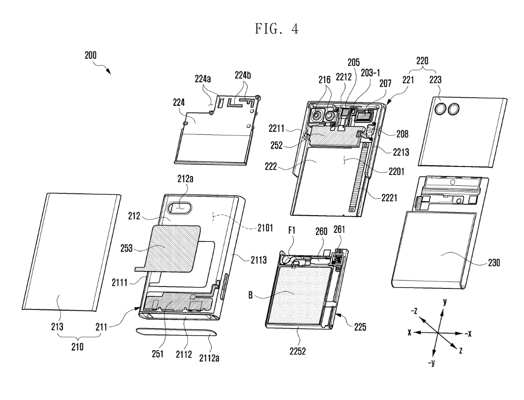 Samsung-Scroll-Phone-Patent genehmigt: Integrierter Sensor kann die Luftqualität erkennen