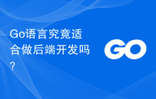 Go语言究竟适合做后端开发吗？