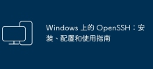 Windows 上的 OpenSSH：安裝、設定和使用指南