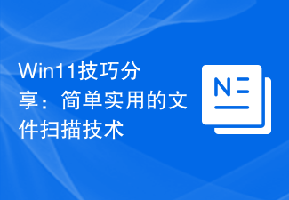 Win11 ヒント共有: シンプルで実用的なファイル スキャン テクノロジ