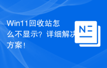 Win11回收站怎么不顯示？詳細(xì)解決方案！