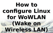 Linux下 無線網(wǎng)卡配置無線喚醒功能的方法
