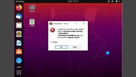 无法在VirtualBox中安装来宾添加