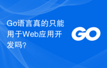 Go语言真的只能用于Web应用开发吗?