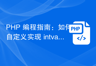 PHP プログラミング ガイド: Intval 関数をカスタマイズする方法