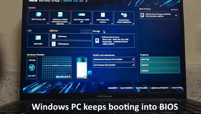 Windows PC持续引导至BIOS[修复程序]-电脑知识-