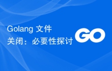 Golang 文件关闭:必要性探讨