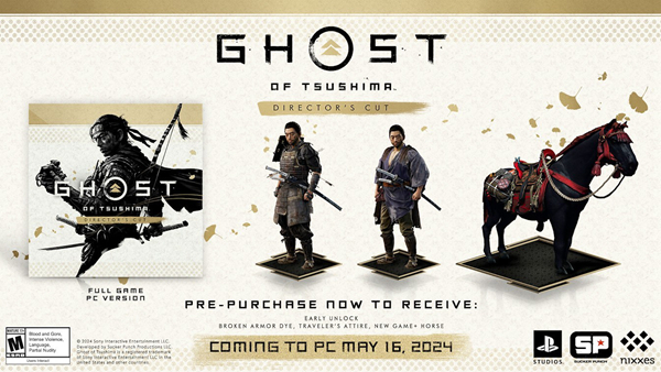 Ghost of Tsushima PC version pre-order bonus list