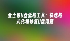 金士顿U盘低格工具：快速格式化和修复U盘问题