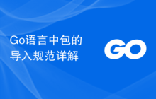 Go语言中包的导入规范详解