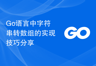 Go语言中字符串转数组的实现技巧分享