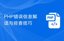 PHP错误信息解读与排查技巧