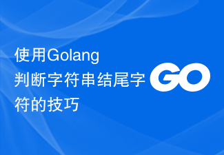 使用Golang判断字符串结尾字符的技巧