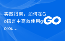 实践指南:如何在Go语言中高效使用goroutine?