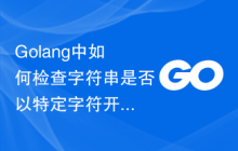 Golang中如何检查字符串是否以特定字符开头?