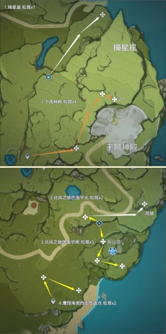 原神松茸采摘路线全览