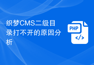 Analyse der Gründe, warum das sekundäre Verzeichnis von DreamWeaver CMS nicht geöffnet werden kann