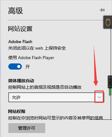 엣지 브라우저에서 자동 재생을 설정하는 방법은 무엇입니까?