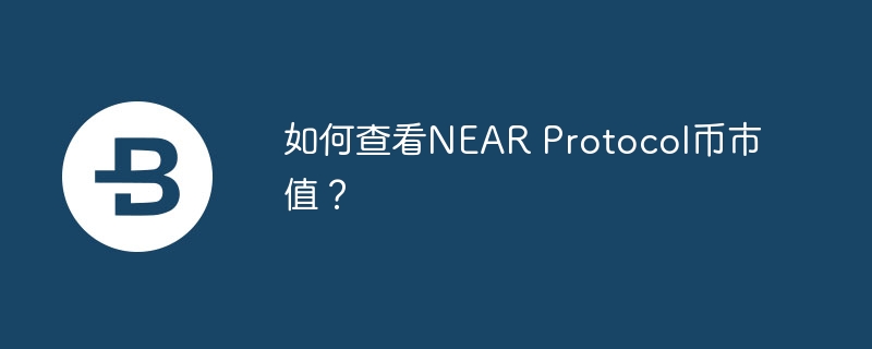 如何查看NEAR Protocol币市值？