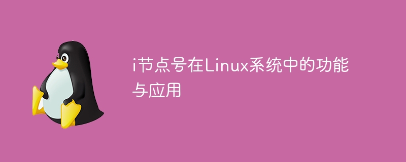 Linux 시스템에서 i-node 번호의 기능과 응용