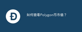 如何查看Polygon币市值？