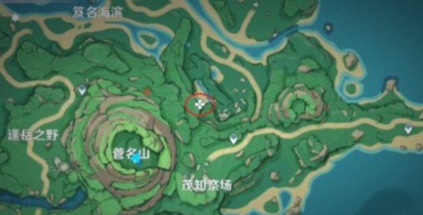 The location of the fragments of the Genshin Crane Treasure Map