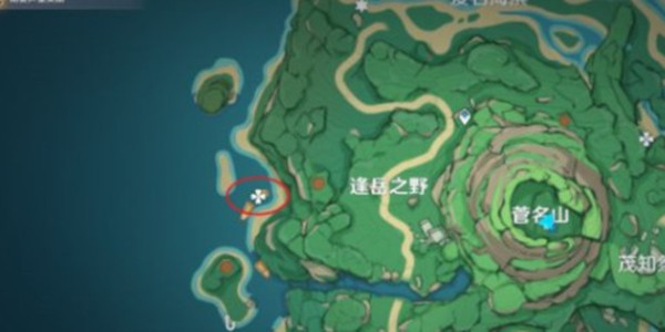 The location of the fragments of the Genshin Crane Treasure Map