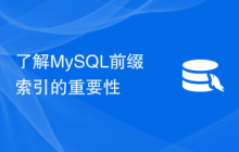 了解MySQL前缀索引的重要性