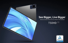 台电海外推出 T50 HD 平板电脑：紫光展锐 T606、CNC 铝合金机身