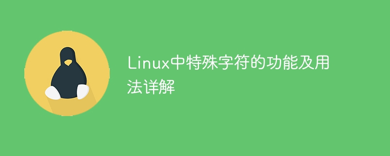 Linuxの特殊文字の機能と使い方を詳しく解説